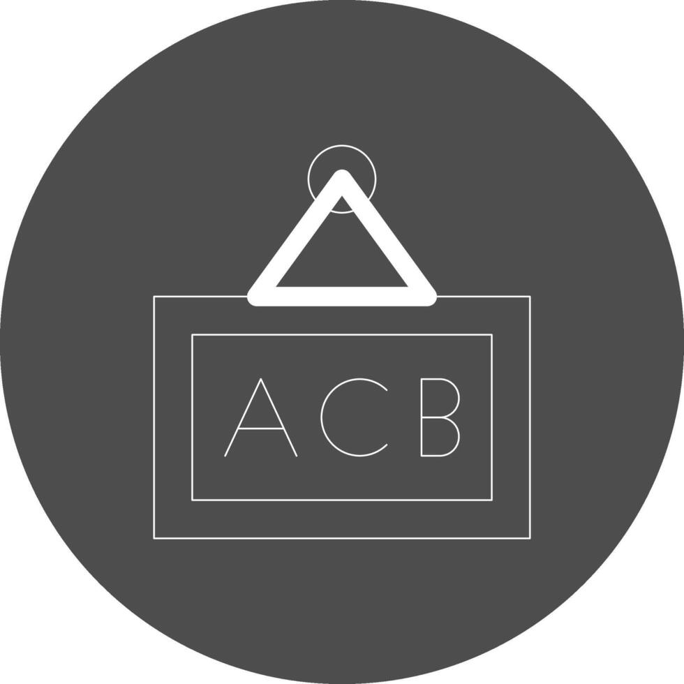 Blackboard Creative Icon Design vector