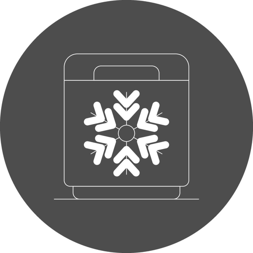 diseño de icono creativo congelador vector