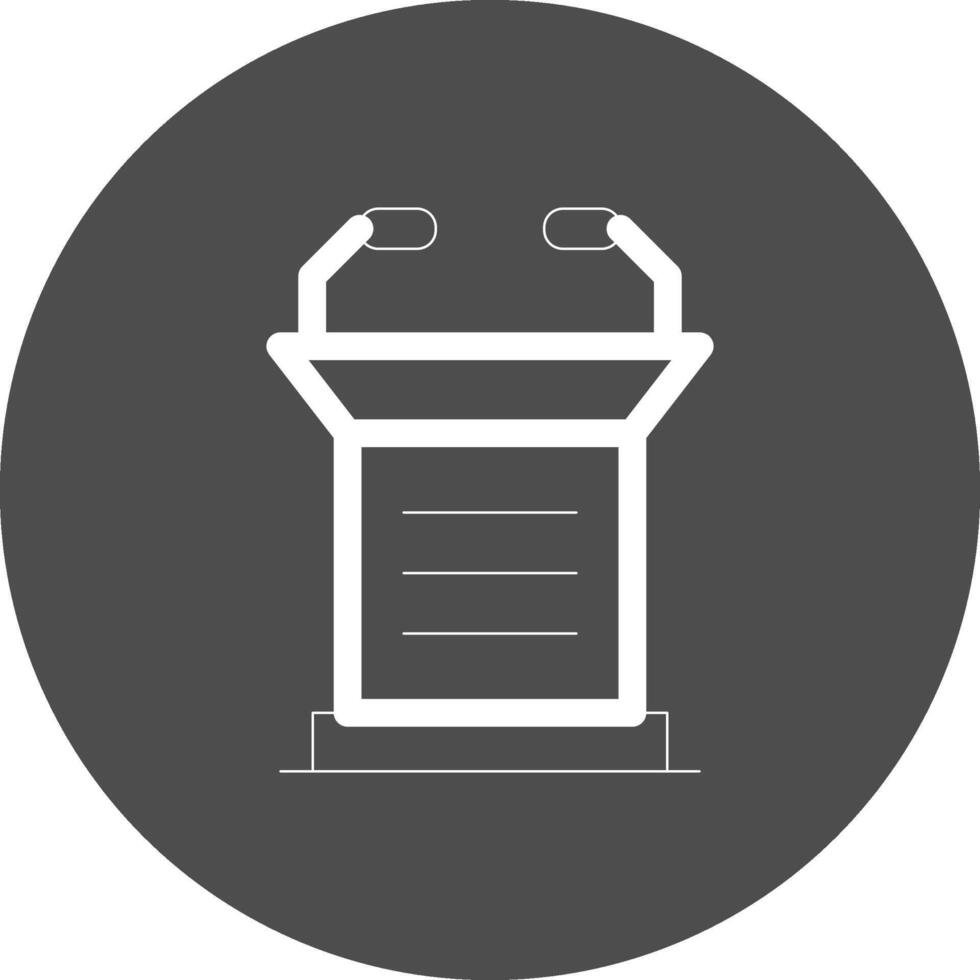 Lectern Creative Icon Design vector