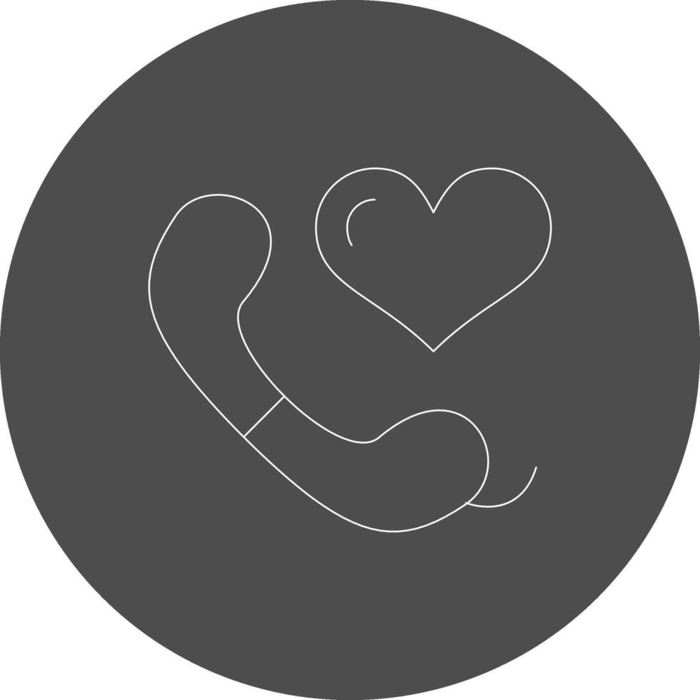 Love Call Creative Icon Design vector