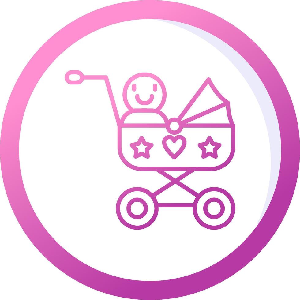 Baby Cart Vector Icon