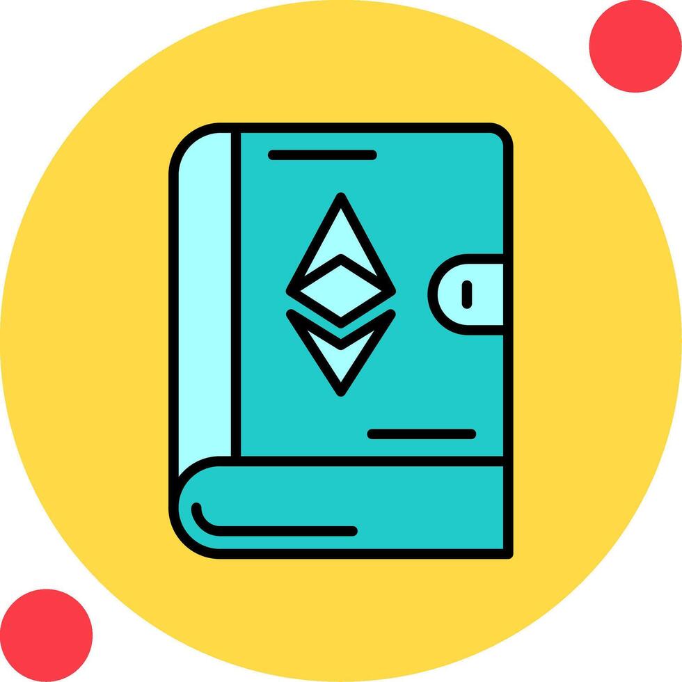Ethereum Book Vector Icon
