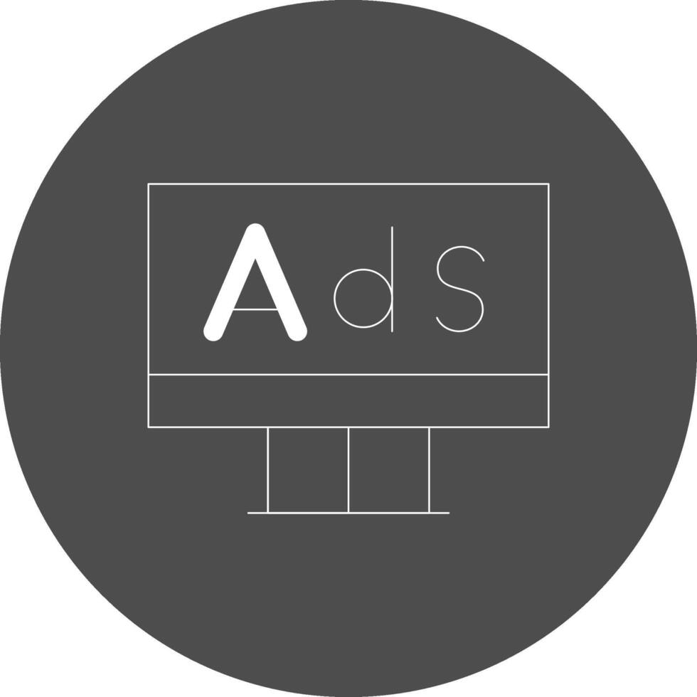 Advertising Creative Icon Design vector