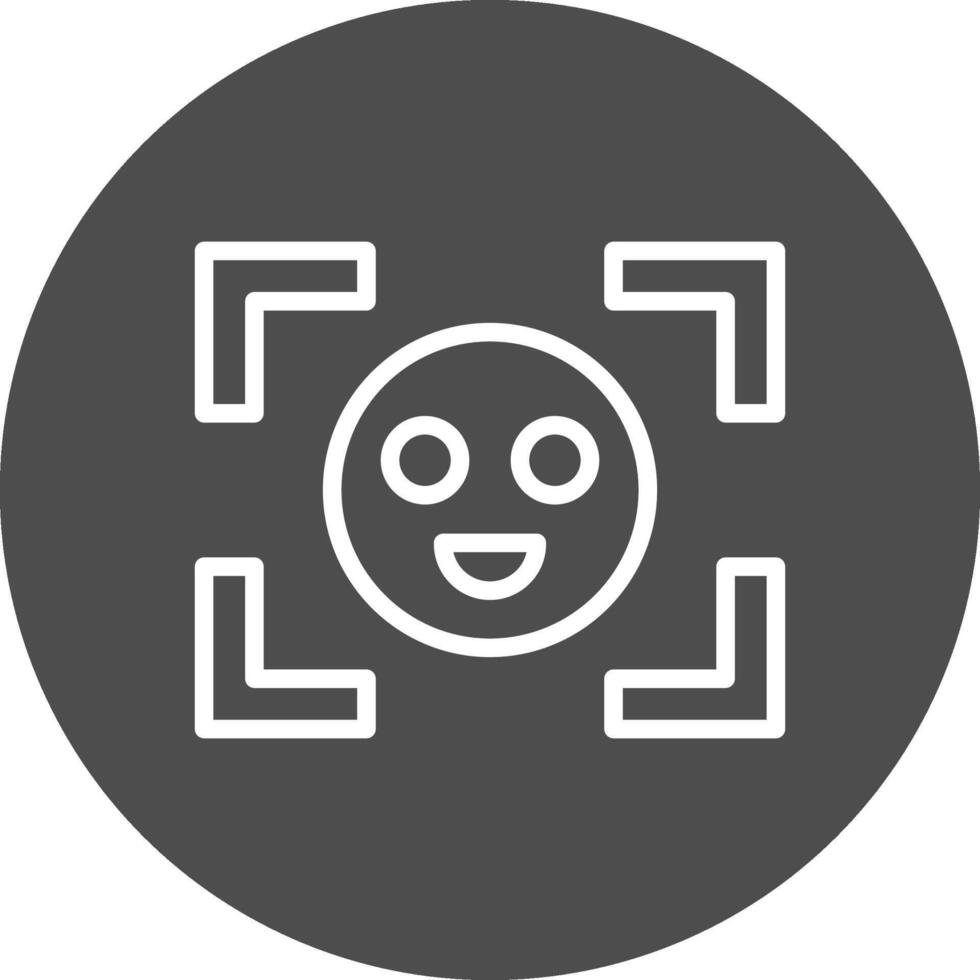 Face Detection Creative Icon Design vector