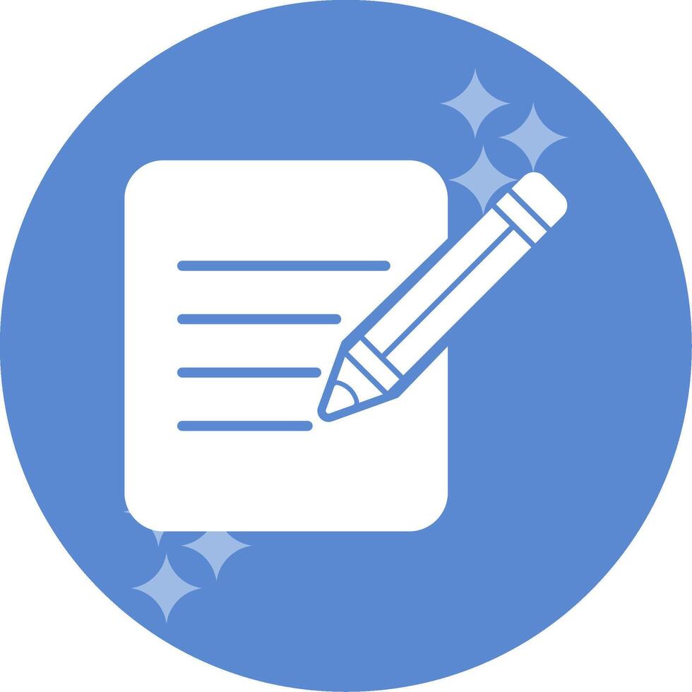 Paper Edit Vector Icon