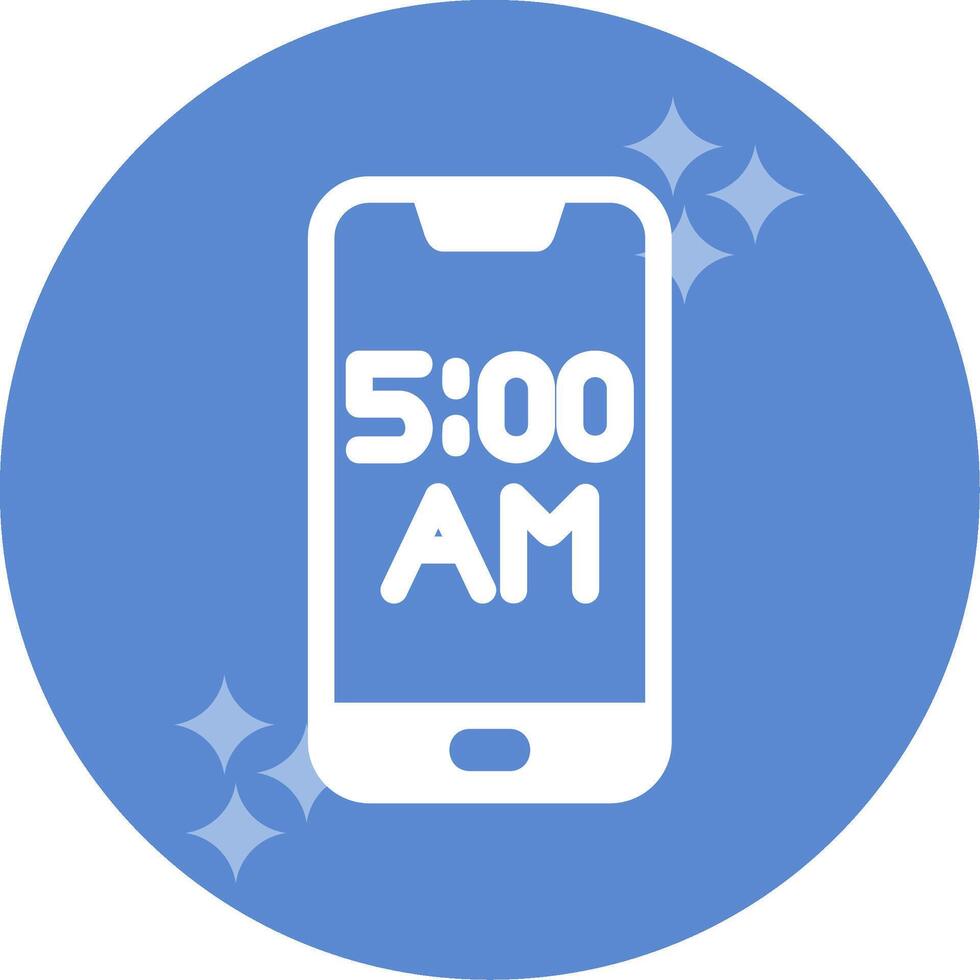 Smartphone Alarm Vector Icon