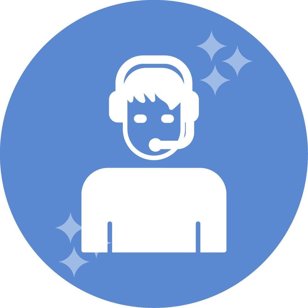 Customer Service Agent Vector Icon