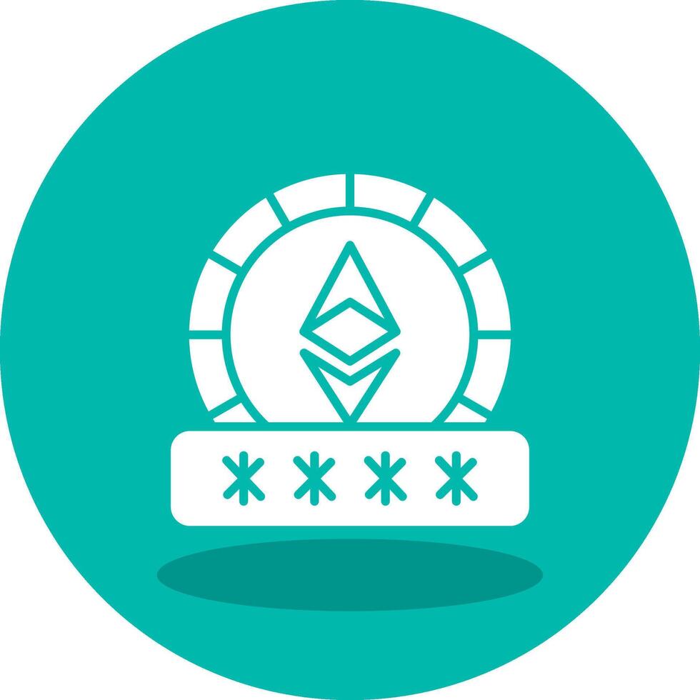 Ethereum Password Vector Icon