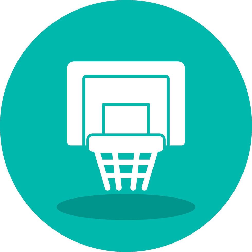 icono de vector de aro de baloncesto