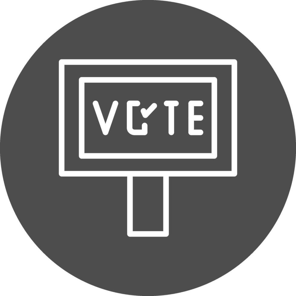 votar diseño de icono creativo vector