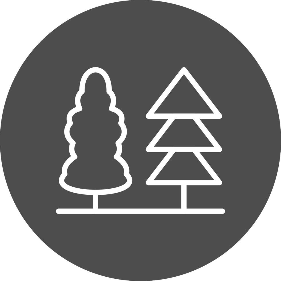 diseño de icono creativo de bosque vector