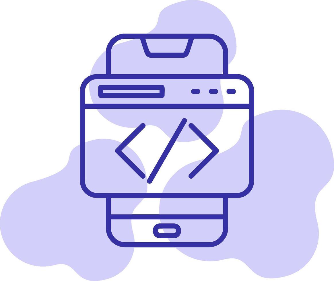 Smartphone Coding Vector Icon