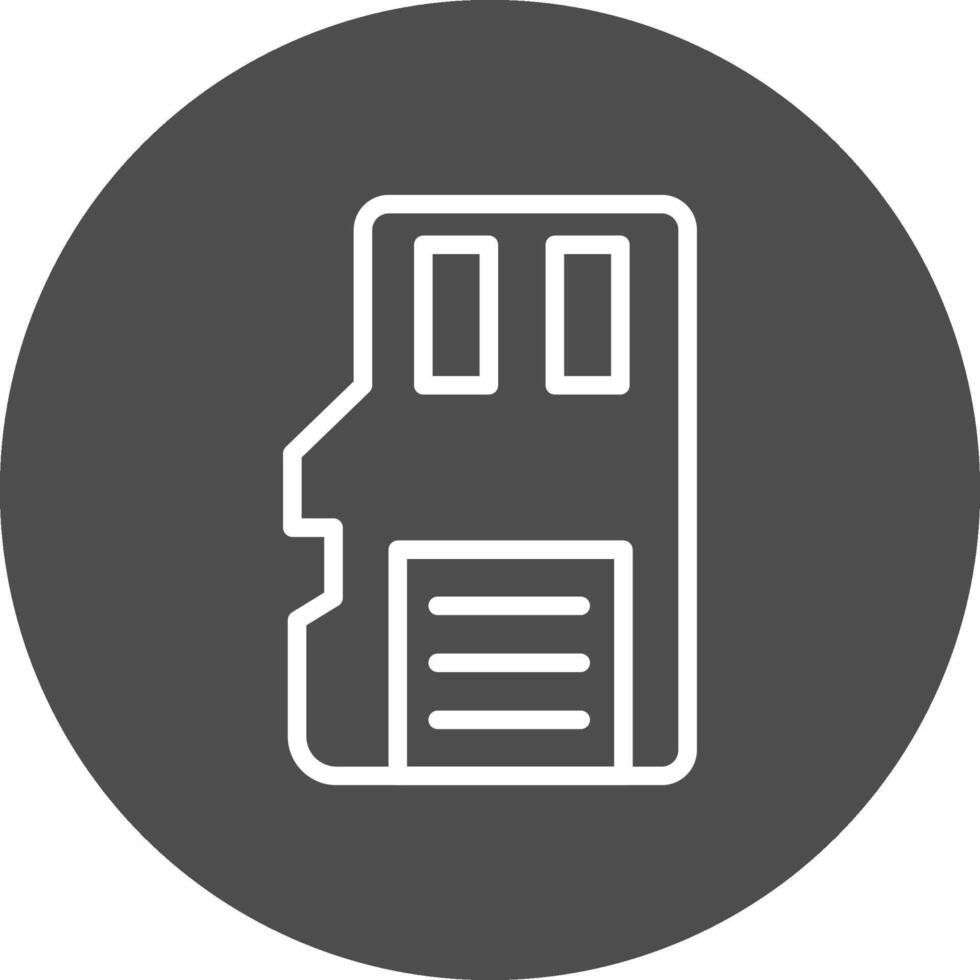 Sd Card Creative Icon Design vector