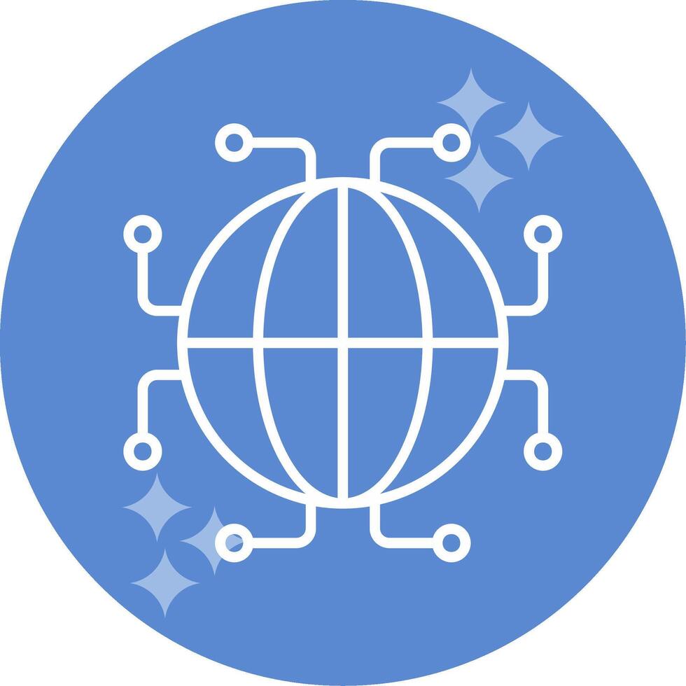Digtal World Vector Icon