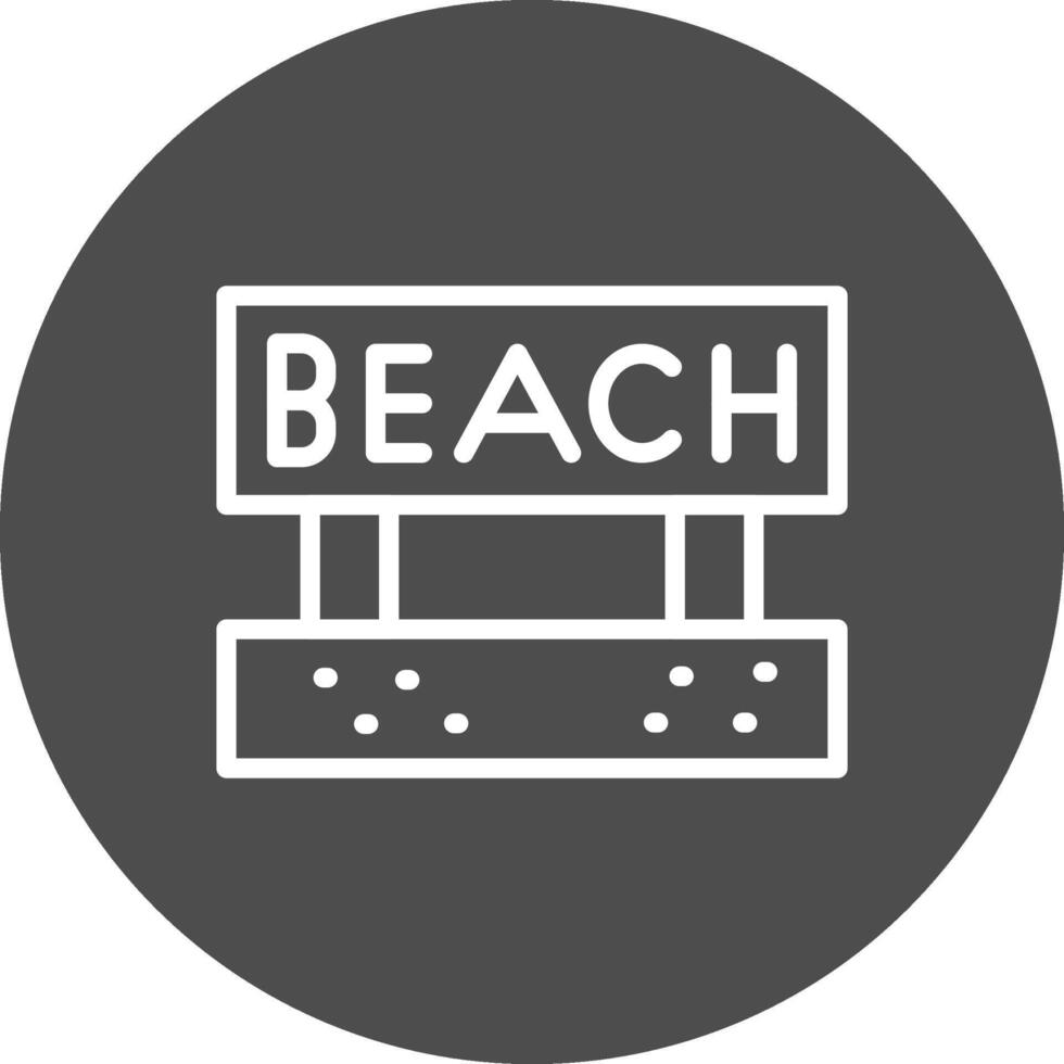 diseño de icono creativo de playa vector