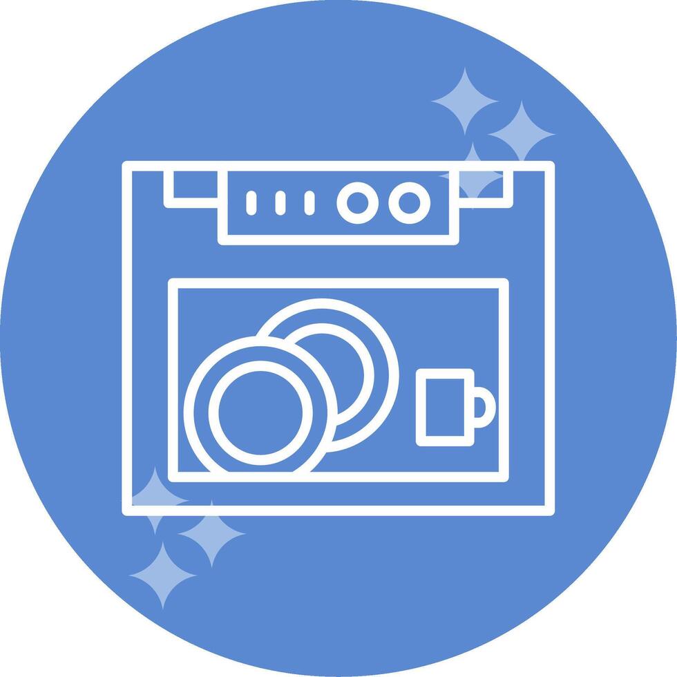 Dish Washer Vector Icon