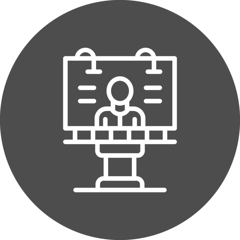 Billboard Creative Icon Design vector