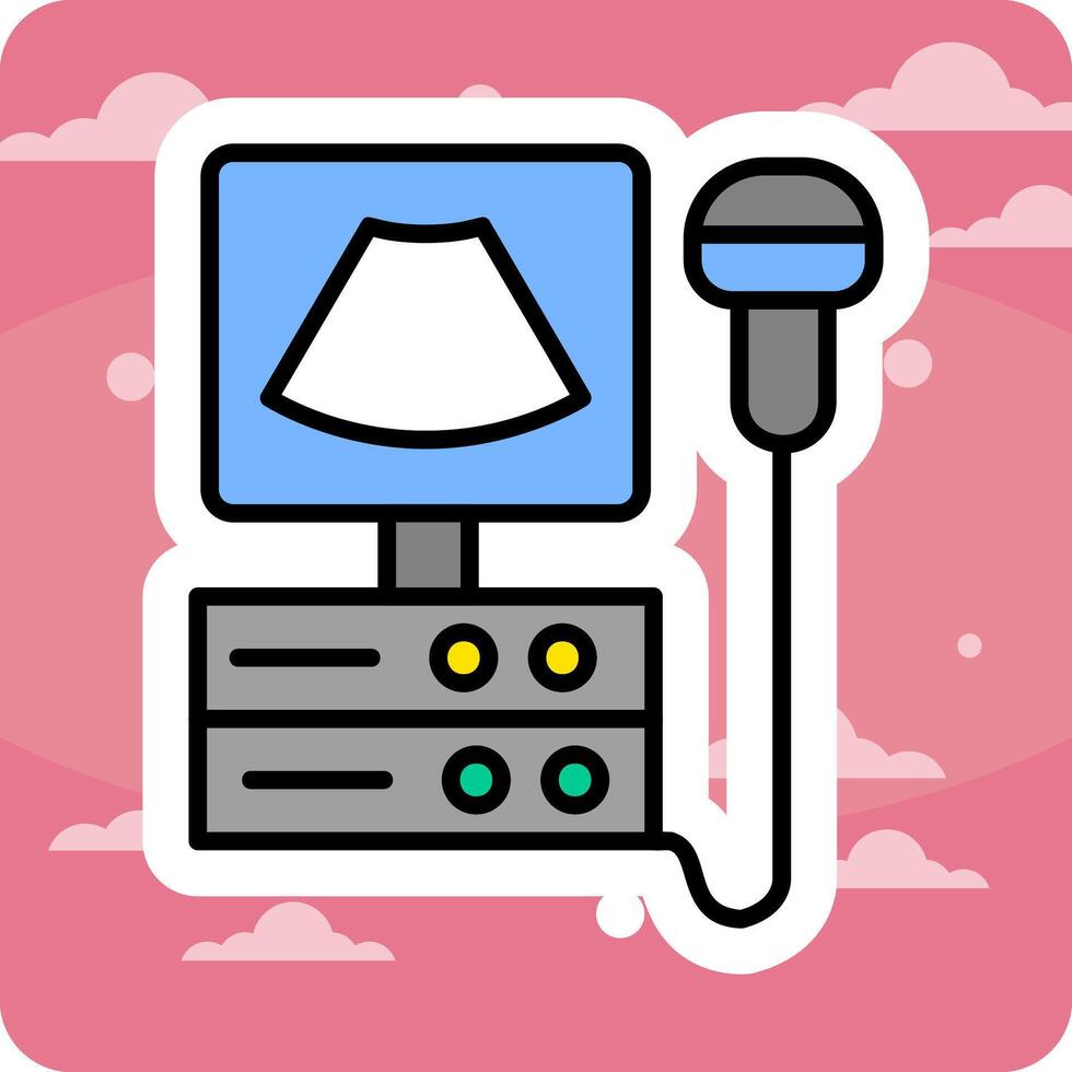 Ultrasound Machine Vector Icon