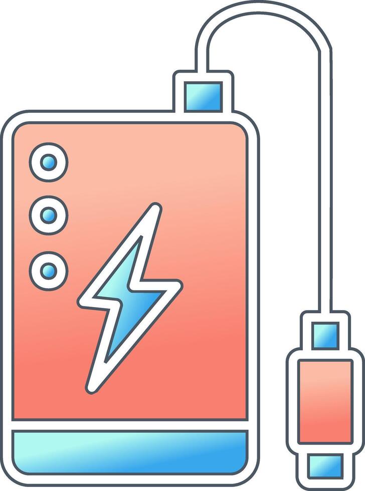 icono de vector de banco de energía