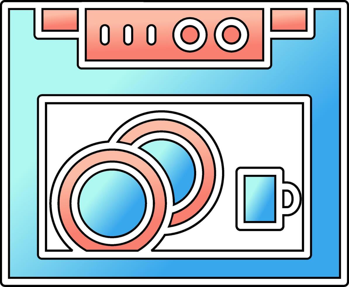 Dish Washer Vector Icon