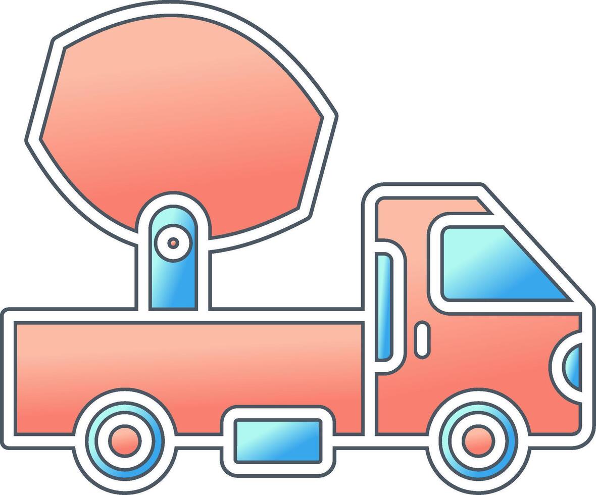 Cement Truck Vector Icon