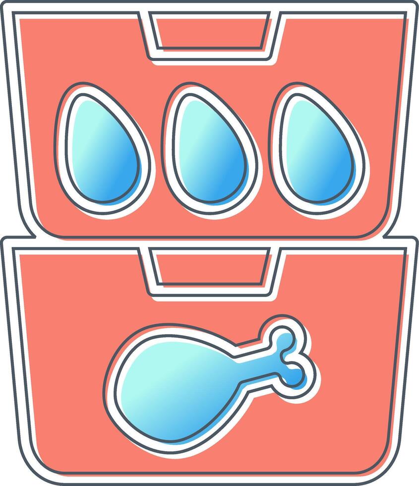 Food Containers Vector Icon