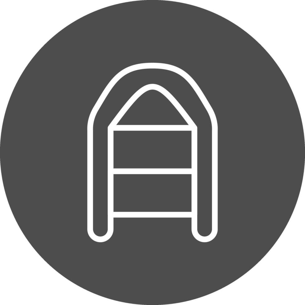 Inflatable Boat Creative Icon Design vector