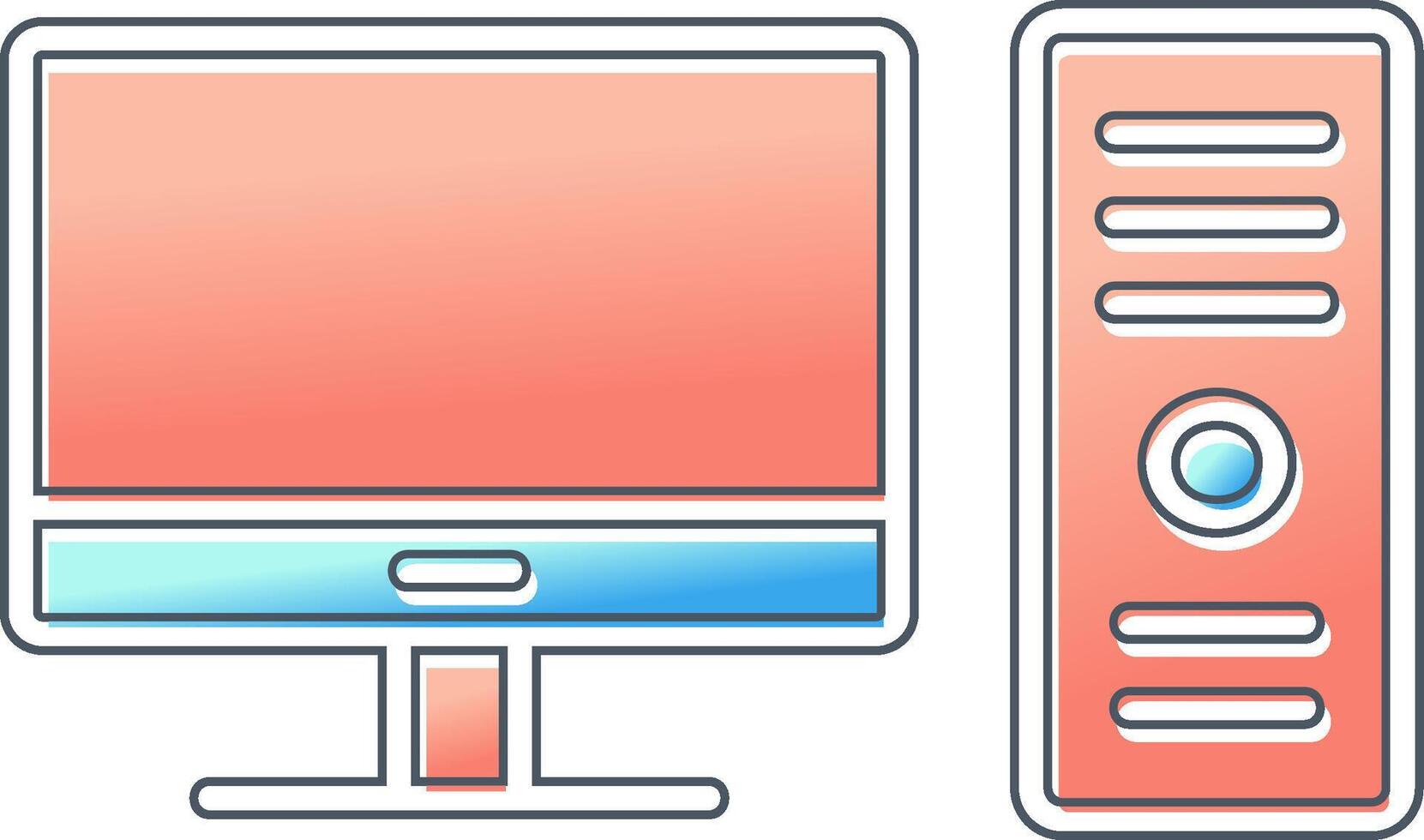 Computer Vector Icon