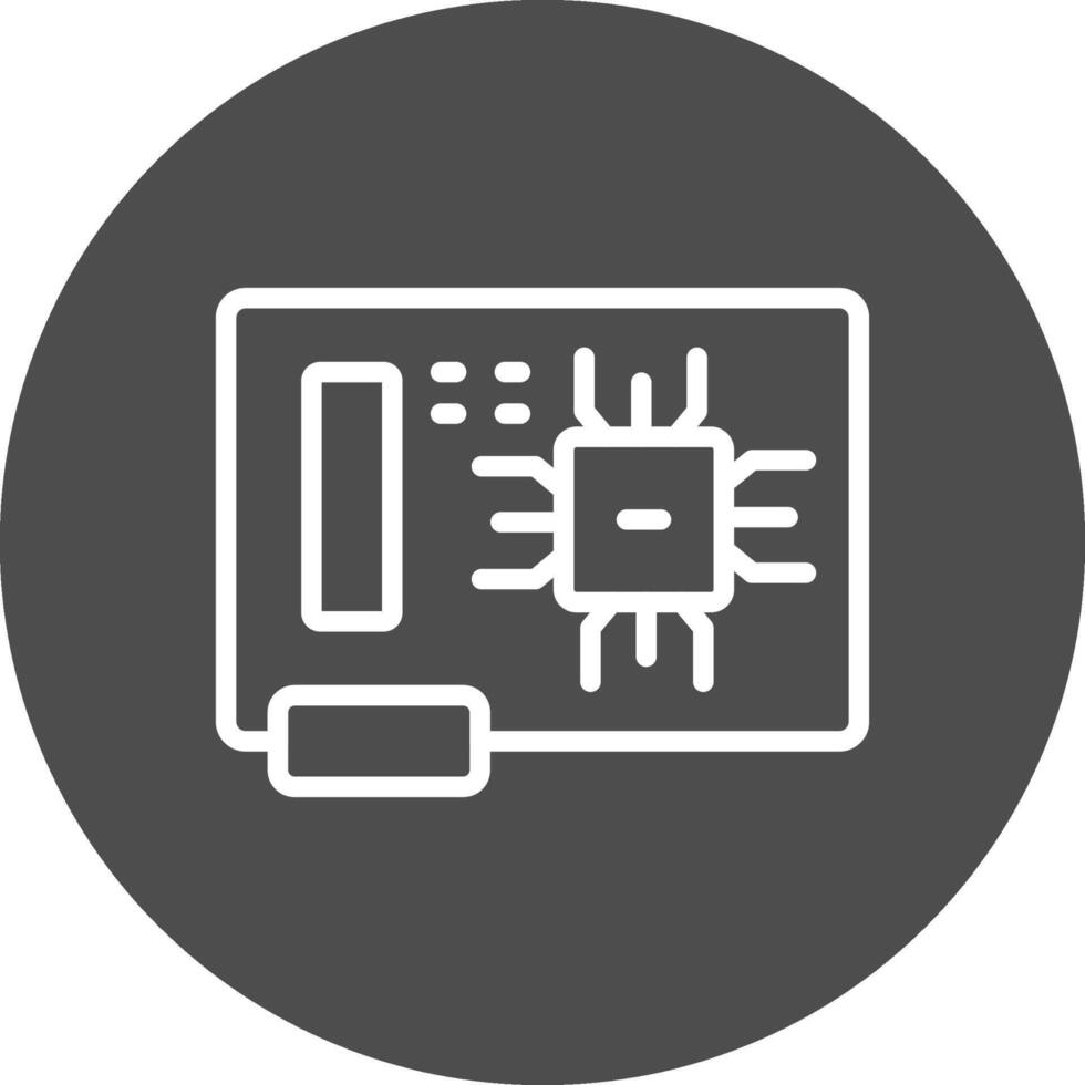 Circuit Board Creative Icon Design vector