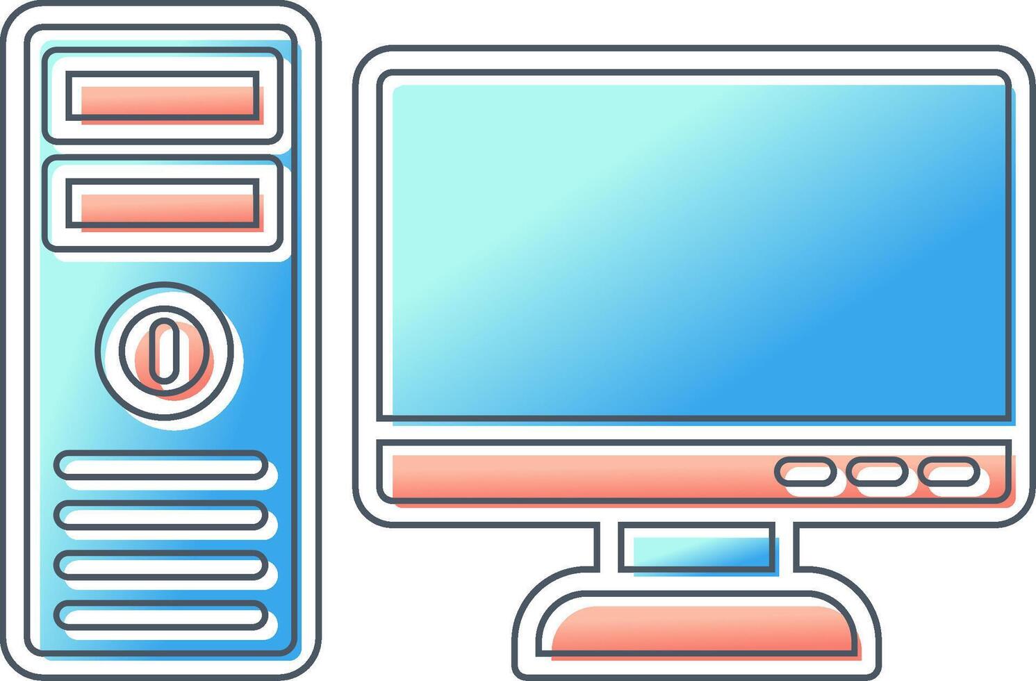 Computer Vector Icon