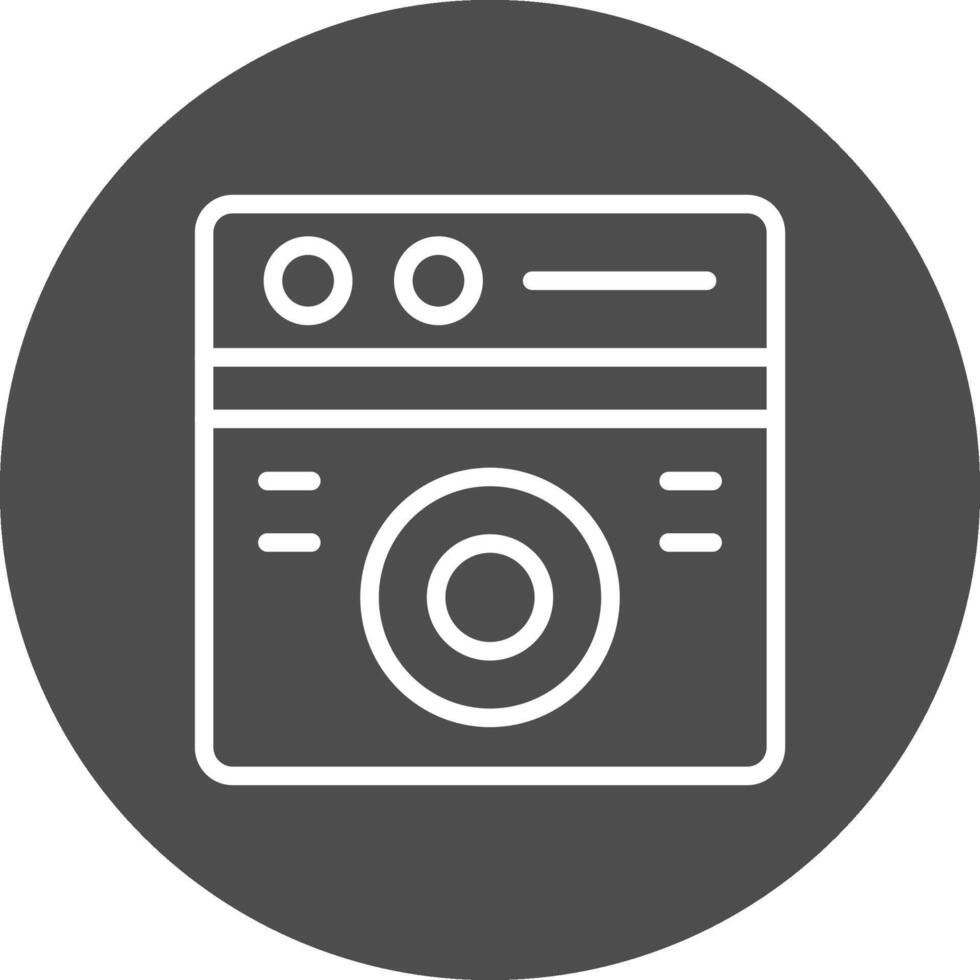 Washing Machine Creative Icon Design vector