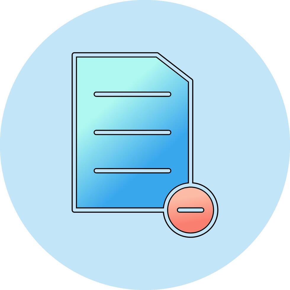 Substraction Vector Icon