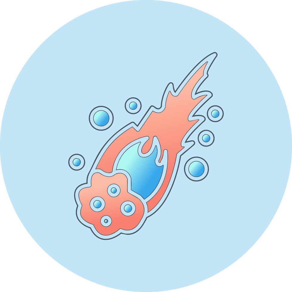 Meteor Vector Icon