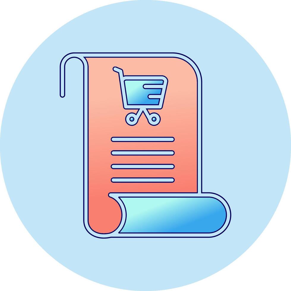 Shopping List Vector Icon