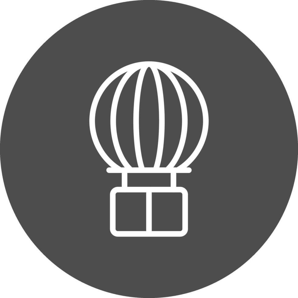 Hot Air Balloon Creative Icon Design vector