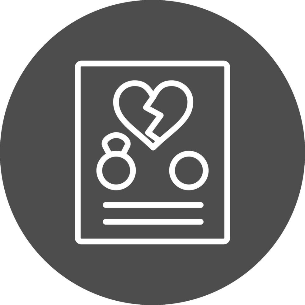 Divorce Creative Icon Design vector