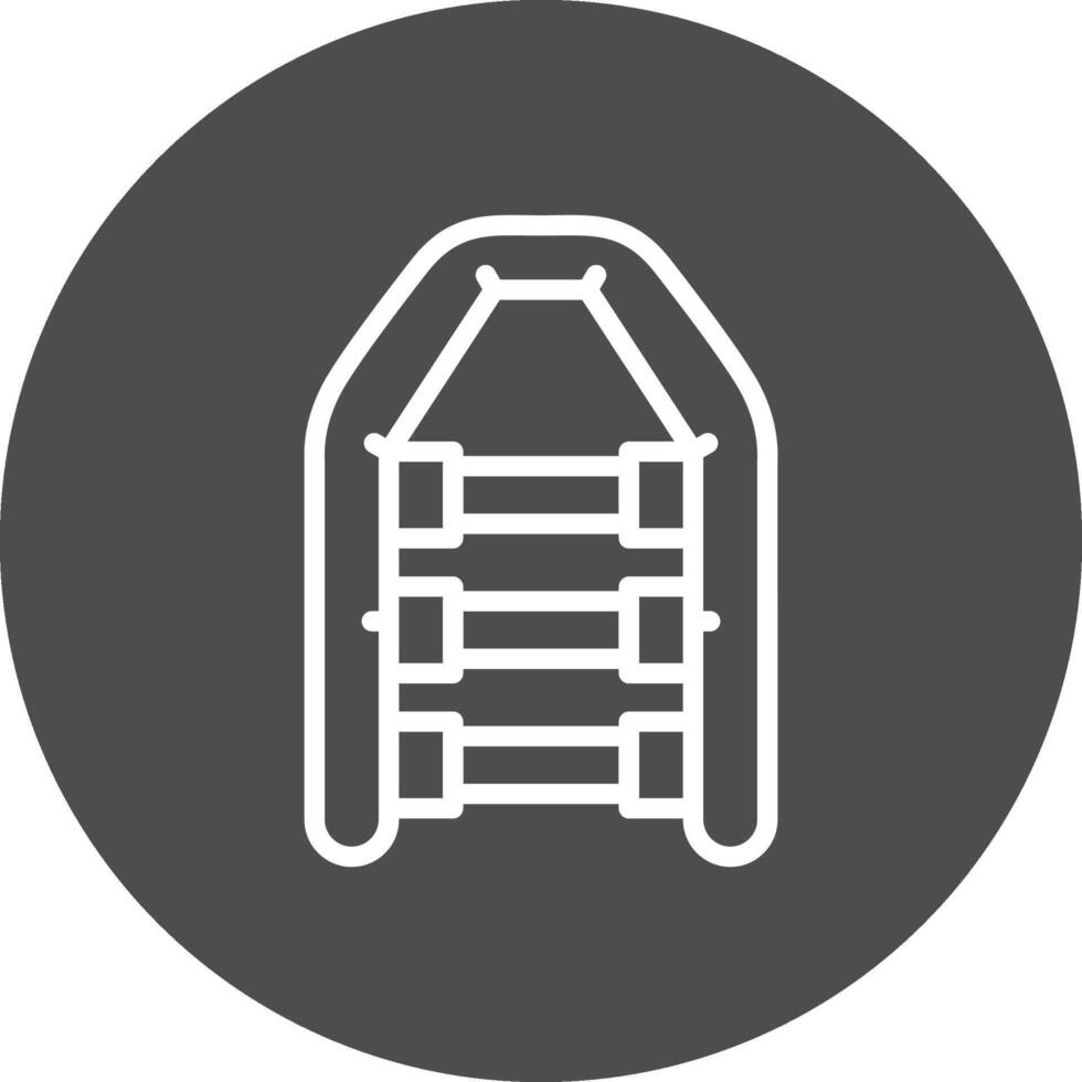 Inflatable Boat Creative Icon Design vector