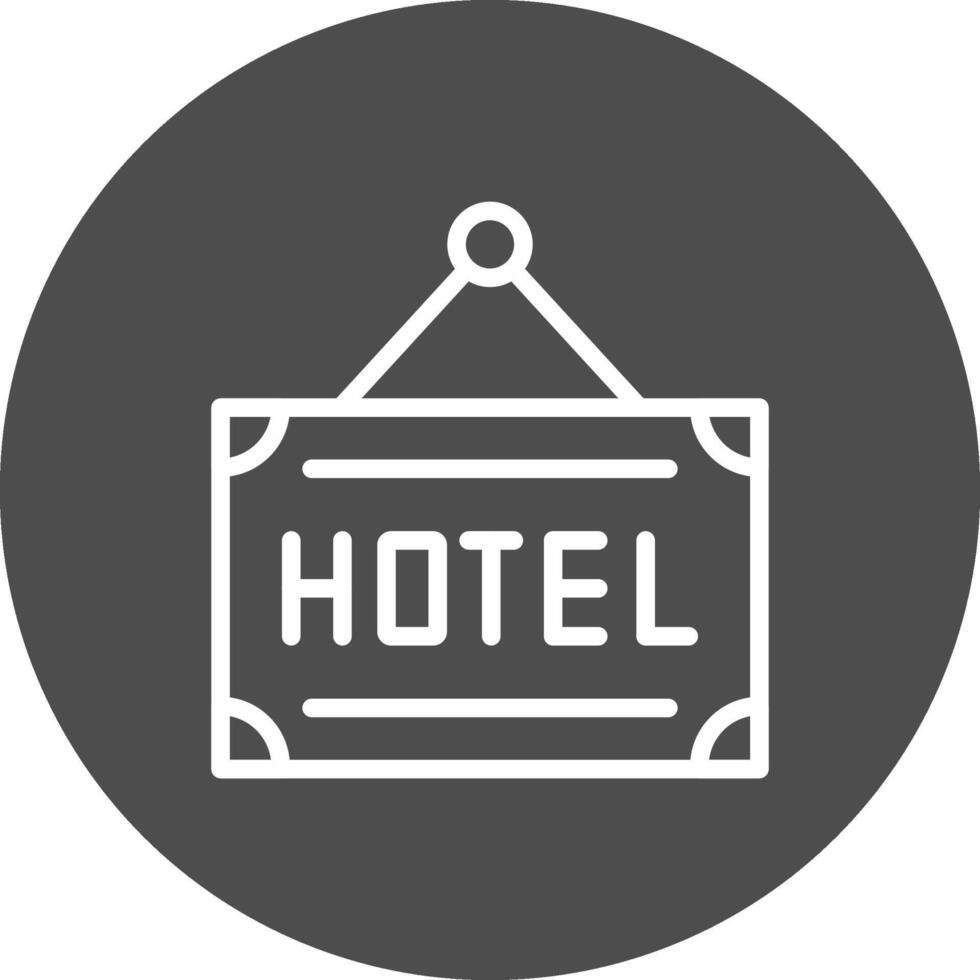 diseño de icono creativo de hotel vector