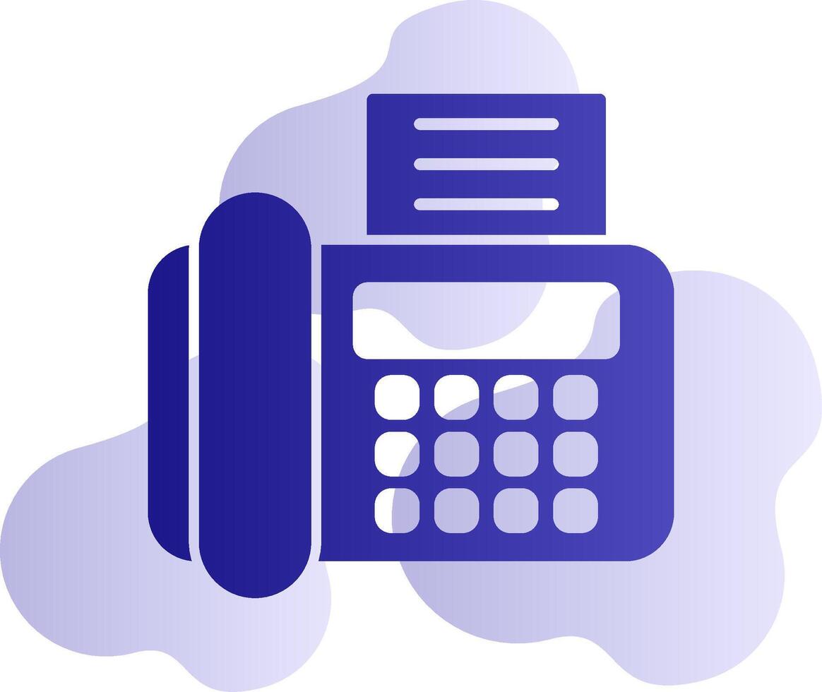 Fax Machine Vector Icon