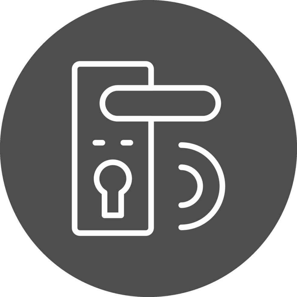 Door Lock Creative Icon Design vector