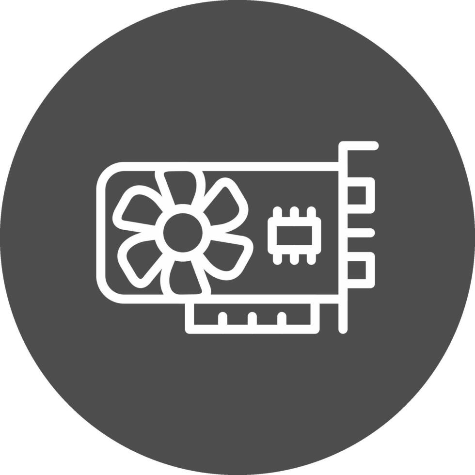 Graphic Card Creative Icon Design vector
