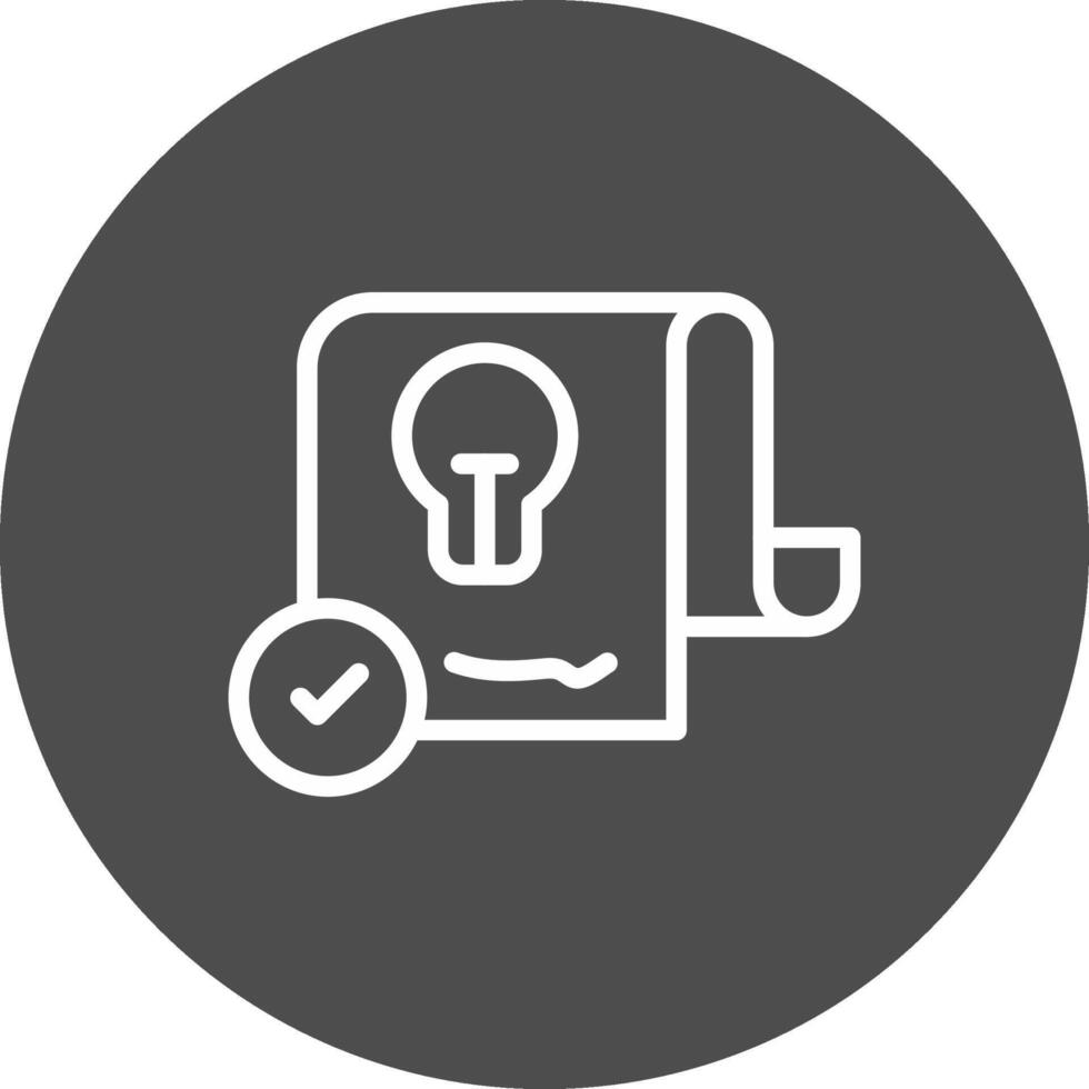 Patent Creative Icon Design vector