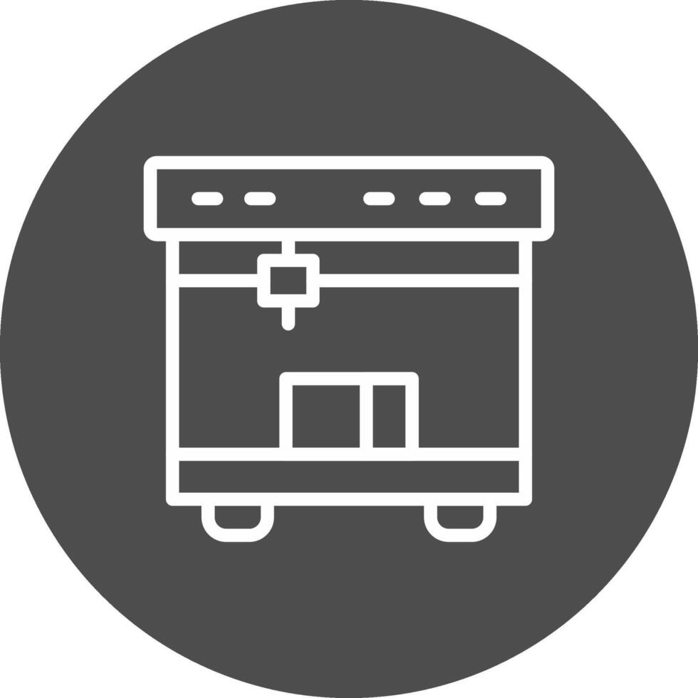 3D Printing Creative Icon Design vector