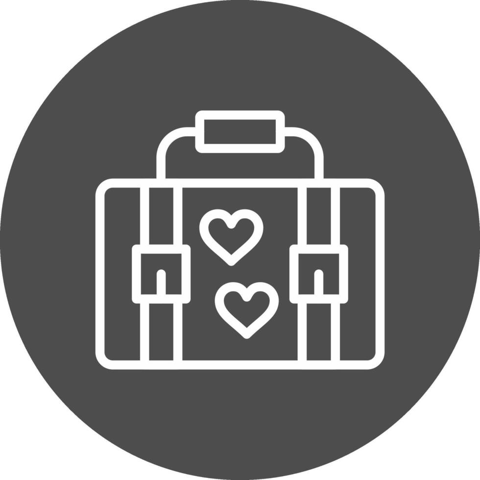 Suitcase Creative Icon Design vector