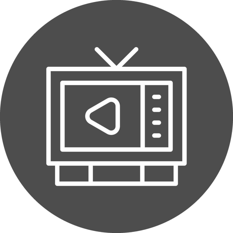 Watching TV Creative Icon Design vector