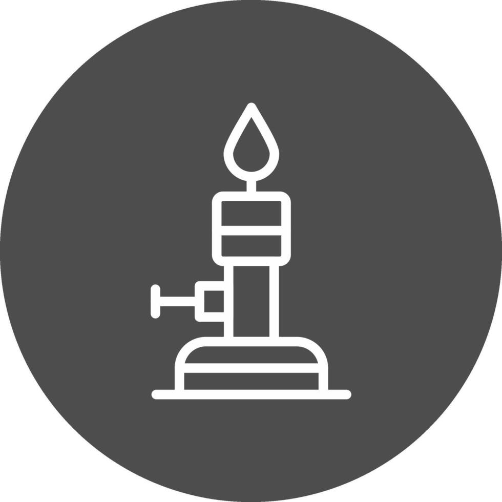 Bunsen Burner Creative Icon Design vector