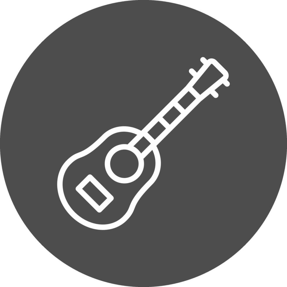 Acoustic Guitar Creative Icon Design vector