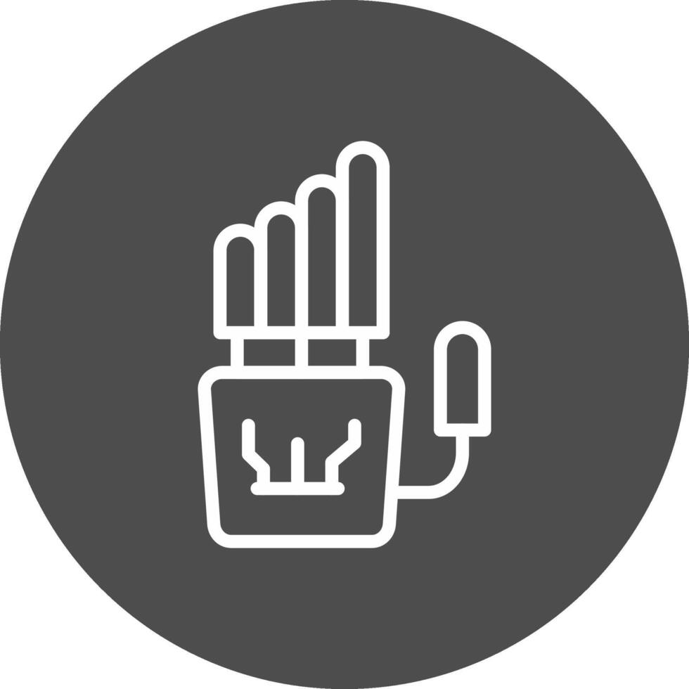 Robot Hand Creative Icon Design vector