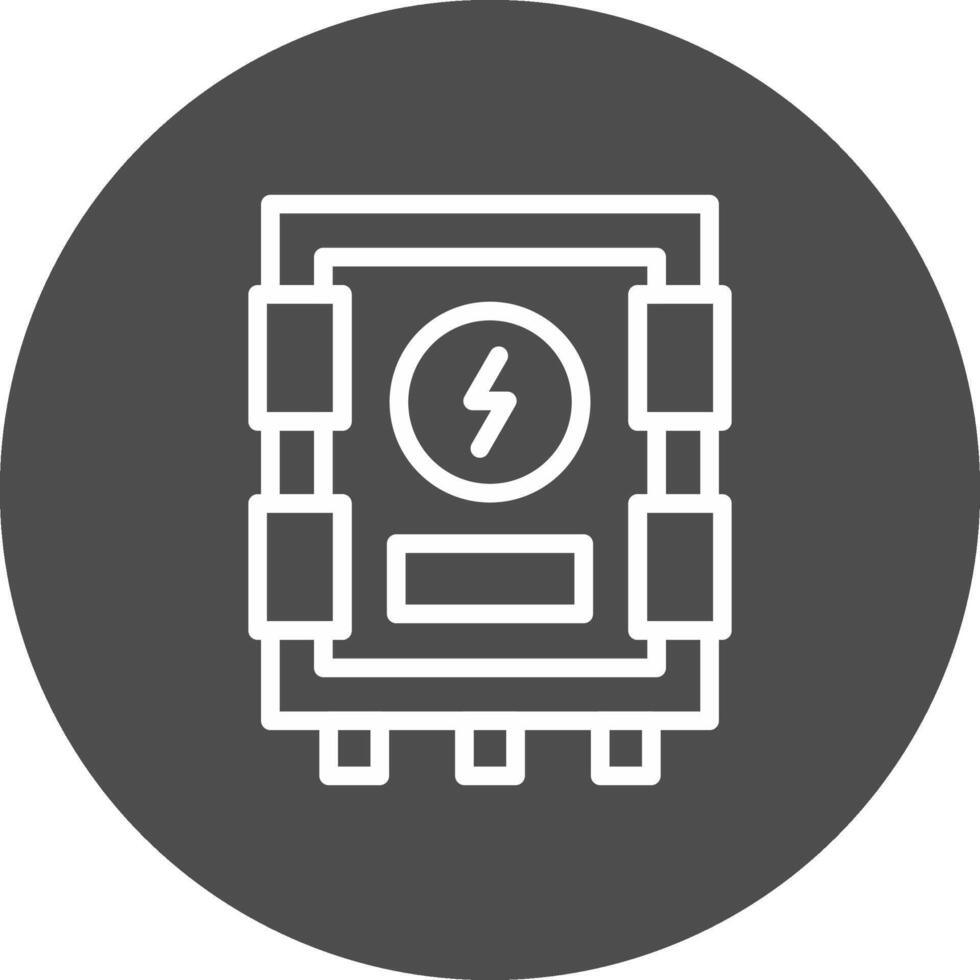 Electrical Panel Creative Icon Design vector