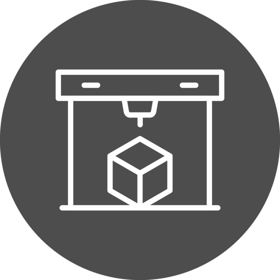 3D Printing Creative Icon Design vector